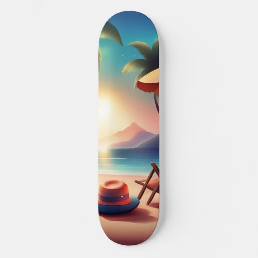 Skateboard belle plage (Recto)