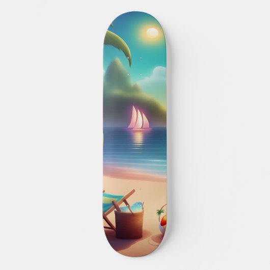 Skateboard belle plage (Recto)