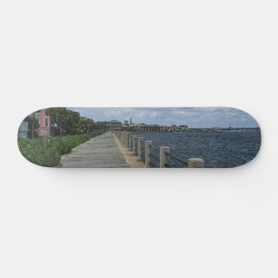 Skateboard Belle promenade en bord de mer