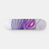 Skateboard Belle Swing Moderne Art Fractal Abstrait Rose (Horz)