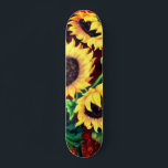 Skateboard Belle Trois Tournesols - Art Peinture Mignée<br><div class="desc">Beau Trois Tournesols</div>