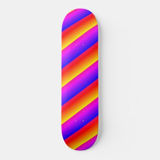Skateboard Belles couleurs arc-en-ciel (Recto)