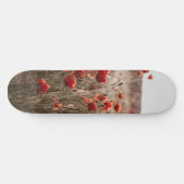 Skateboard belles fleurs de coquelicot (Horz)