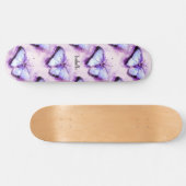 Skateboard Belles papillons roses joueuses (Horz)