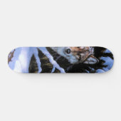 Skateboard Belles Peintures Deux Loups (Horz)
