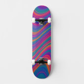 Skateboard Belles Volutes de Couleur (Recto)