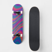 Skateboard Belles Volutes de Couleur (Recto)