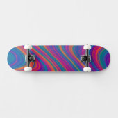 Skateboard Belles Volutes de Couleur (Horz)
