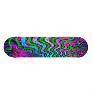 Skateboard Berries d'oie Fractale psychédélique