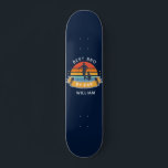 Skateboard Best Bro By Par Golfing Birthday Gag Personalized<br><div class="desc">Retro Best Bro By Par design you can customize for dad, stepfather, grandpa or any golf enthusiast who's also a bro. Perfect gift for the best father, step daddy or grandfather ever who loves club sports or golfing The text "BEST DAD BY PAR" can be customized with any dad moniker...</div>