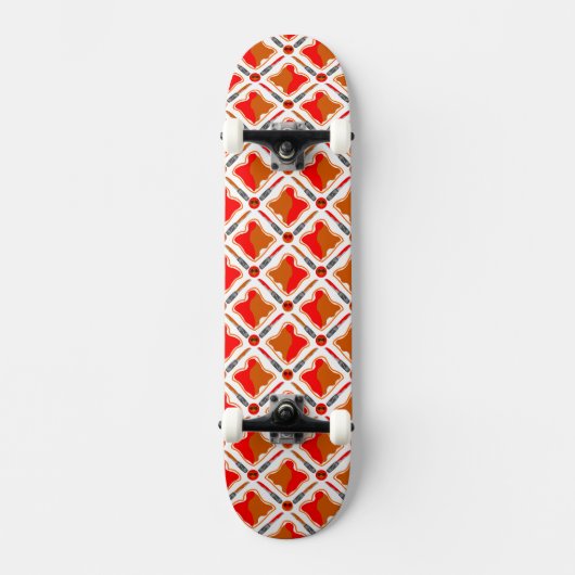 Skateboard Beurre d'arachide et confiture de fraise en mousse (Recto)