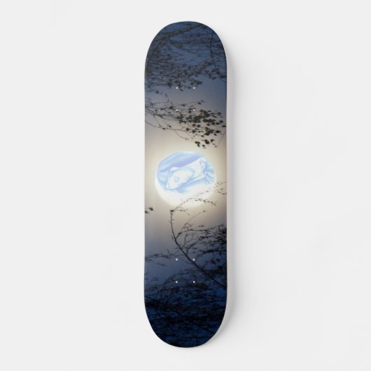 Skateboard Bienheureuse Vierge Marie dans la forêt lune Lite (Recto)