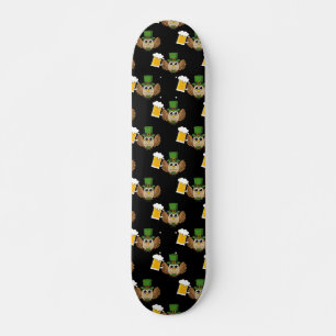 Skateboard Bière buvette Motif de la fête de la St Patrick