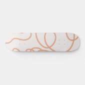 Skateboard Bige neutre Abstrait Mini-trait de trait (Horz)