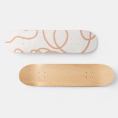 Skateboard Bige neutre Abstrait Mini-trait de trait (Horz)