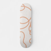 Skateboard Bige neutre Abstrait Mini-trait de trait (Devant)