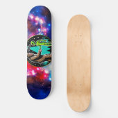 Skateboard Bigfoot Alien Alliance - Funny Scifi Cryptid (Recto)