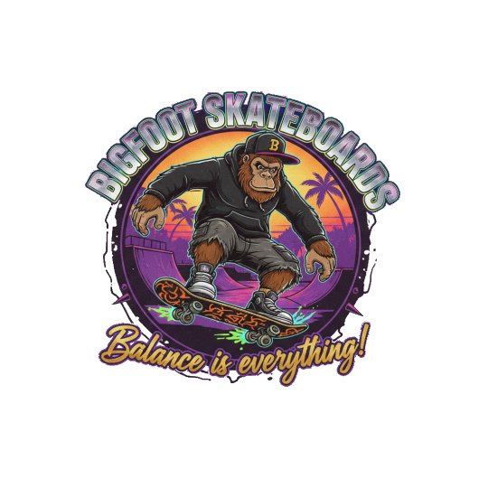 Skateboard Bigfoot Skateboards-Balance is Everything