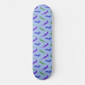 Skateboard Bijoux Salamander en bleu et vert (Recto)
