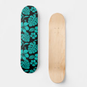 SKATEBOARD BIKINI ROSE (NOIR/TURQUOISE) (Recto)