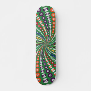 Skateboard Billard / Ballons de piscine Spirale : Patinage