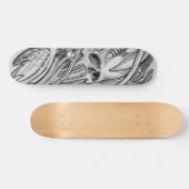 Skateboard bio TATOUAGE du crâne 2 RITON (Horz)