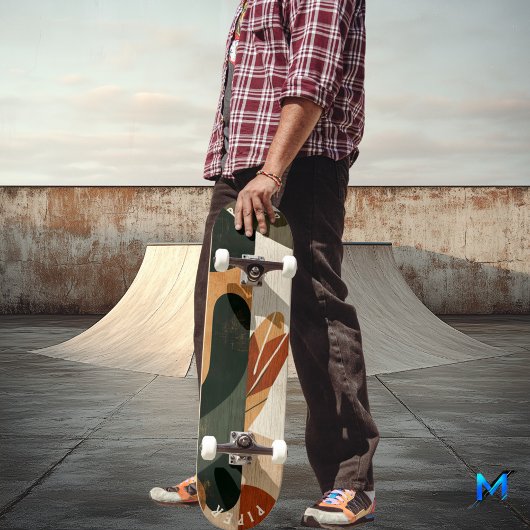 Skateboard biologique Terre - Conception minimalis