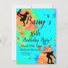 Skateboard Birthday Kaart