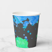 Skateboard Birthday Papieren Bekers (Achterkant)