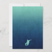 Skateboard Birthday Party Invitation Kaart (Achterkant)