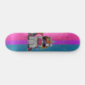 Skateboard Bisexual Pride Parties scintillant Rainbow Unicorn (Horz)