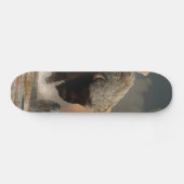 Skateboard Bison à moitié blanc (Horz)