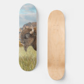 Skateboard Bison Buffalo Art (Recto)