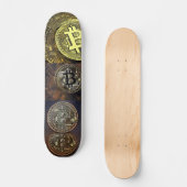 Skateboard Bitcoin Art Design sur Skate (Recto)