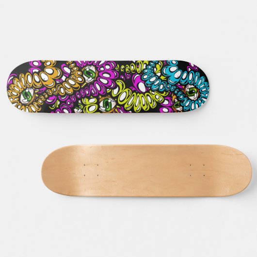 Skateboard Bizarre Eyeball drôle Wild Crazy fou fou fou graph (Horz)