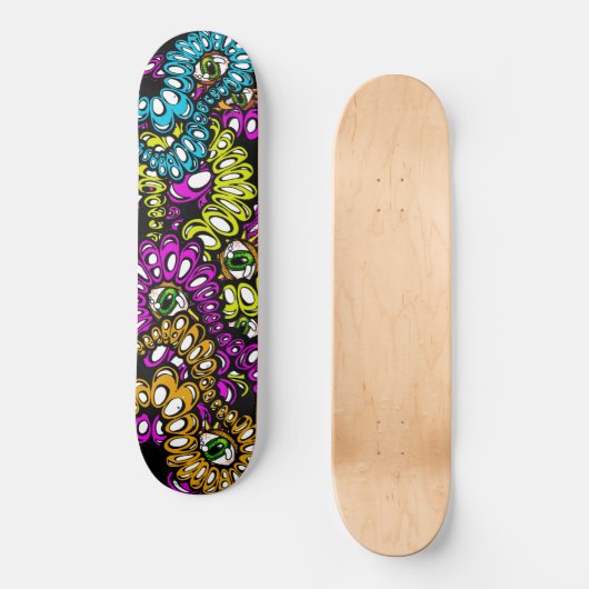 Skateboard Bizarre Eyeball drôle Wild Crazy fou fou fou graph (Recto)