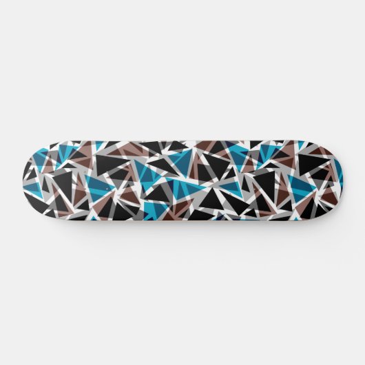 Skateboard Black and Blue, Polygonal, Abstract (Horz)