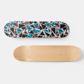 Skateboard Black and Blue, Polygonal, Abstract (Horz)