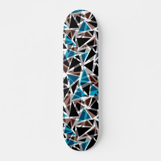 Skateboard Black and Blue, Polygonal, Abstract (Devant)