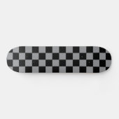 Skateboard Black and Gray Checkered Print (Horz)