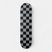 Skateboard Black and Gray Checkered Print (Recto)