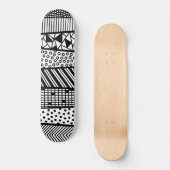 Skateboard Black and white (Recto)