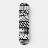 Skateboard Black and white (Recto)