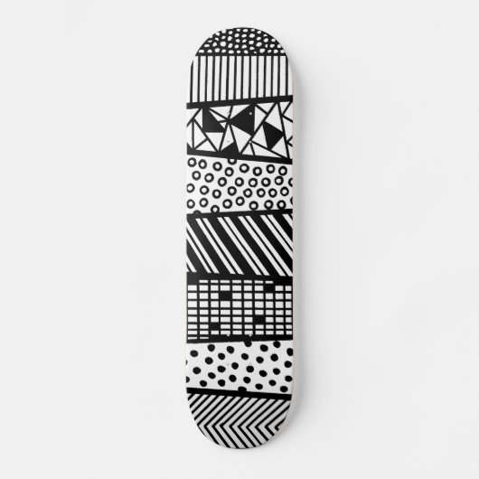Skateboard Black and white (Recto)
