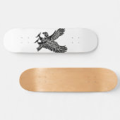 Skateboard - Black and white Eagle (Horizontaal)