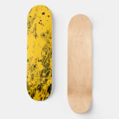 Skateboard Black and Yellow Paint Splashes (Recto)