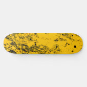 Skateboard Black and Yellow Paint Splashes (Horz)
