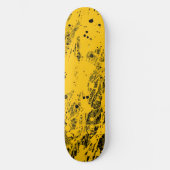 Skateboard Black and Yellow Paint Splashes (Recto)