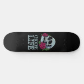 Skateboard Black Blue Skull MOTS POSTIFS (Horz)