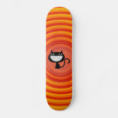 Skateboard Black cat drôle de sourire Skateboards (Recto)